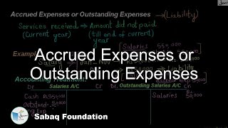 Accrued Expenses or Outstanding Expenses