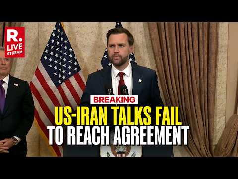 JD Vance LIVE: US-Iran Fails to Reach Agreement After Mediation Talks in Pakistan I Trump
