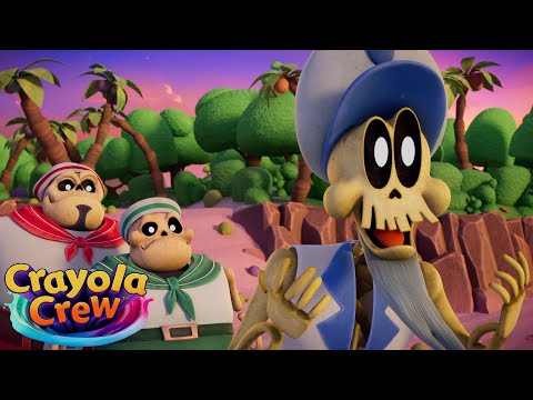 Meet The Skeleton Crash Crew | Crayola Crew | Cartoons For Kids | Moonbug Kids - Animal Adventures