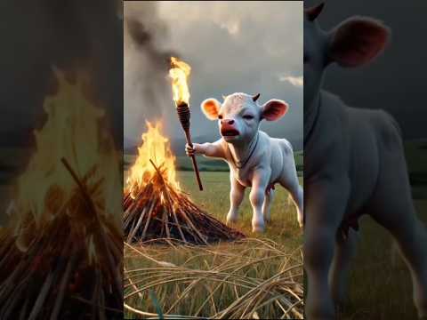 Beautiful story of a cow 🐄 and red bull 🐂 #shorts #youtubeshorts #viralshort #ytshorts #animals