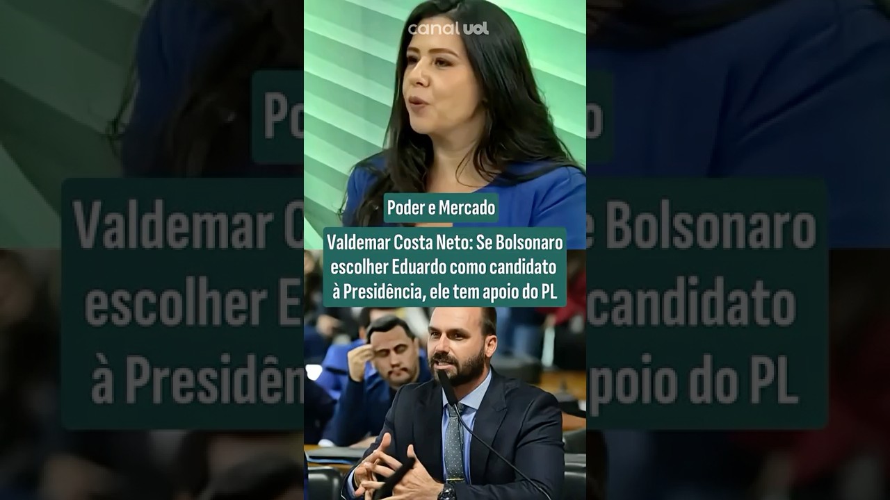 PL apoiará Eduardo se Bolsonaro o escolher como candidato à Presidência diz Valdemar Costa Neto