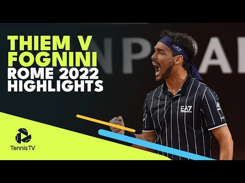 Dominic Thiem vs Fabio Fognini First Round | Rome 2022 Highlights