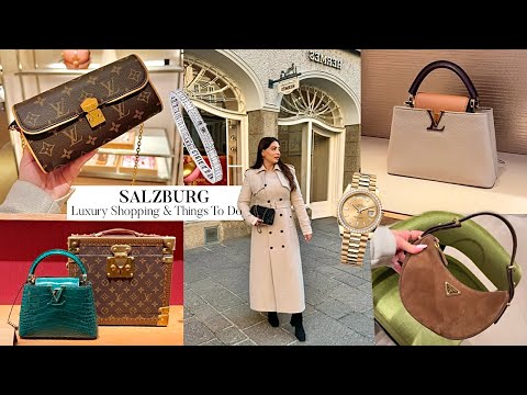 Travel Vlog: Salzburg Luxury Shopping- Hermes, LV, Prada | Exploring The City, Mozart & Things To Do