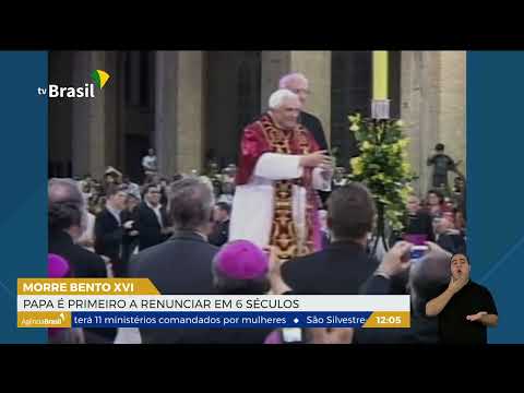 Morre papa emérito Bento XVI