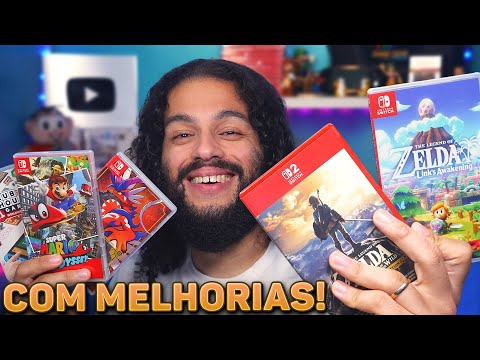 Testei os jogos com melhorias no SWITCH 2 | Primeiras impressões