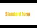 Exploring Standard Form in Mathematics