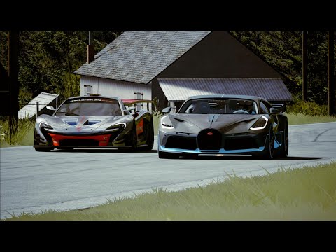 Fire Flame: McLaren P1 GTR vs Bugatti Divo at Old SPA