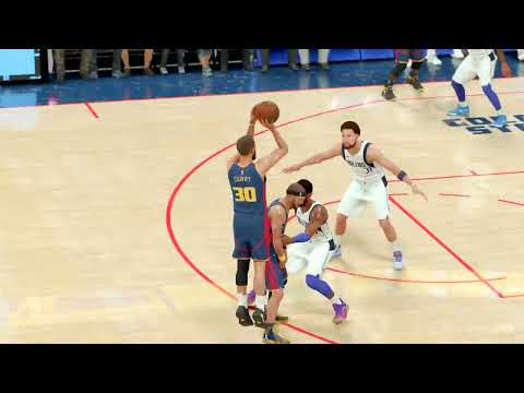 NBA 2K25 - STEPHEN CURRY - 25 PTS - COURTSIDE NBA HIGHLIGHTS - WARRIORS vs MAVERICKS | My CAREER