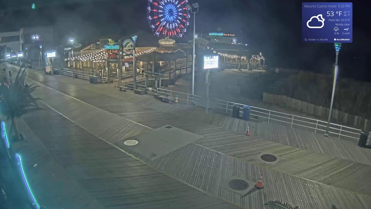 Atlantic City Boardwalk webcam