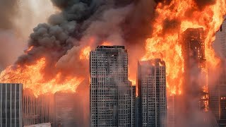 2 minutes ago! Record fires devastate entire areas of China!  Large-scale fires