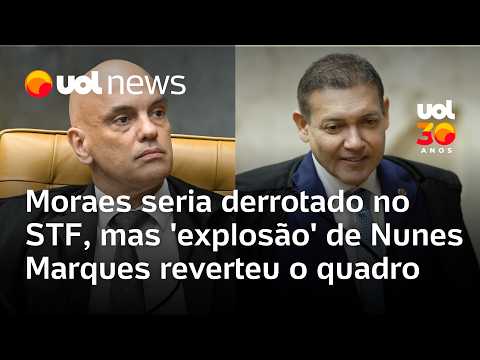 Alexandre de Moraes seria derrotado no STF, mas 'explosão' de Nunes Marques reverteu o quadro