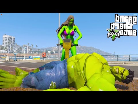 SHE HULK FEZ UMA CIRURGIA NO HULK no GTA 5