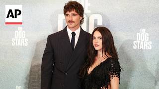 YouTube video thumbnail: Jacob Elordi and Margaret Qualley Arrive at 'The Dog Stars' World Premiere in London