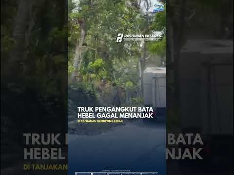 Truk Bata Hebel Gagal Nanjak di Banten #shorts #viral #banten
