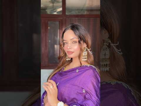 Wait for the transition💜✨ #trendingshorts #transition #makeup #viralvideo #punjabisong #grwm