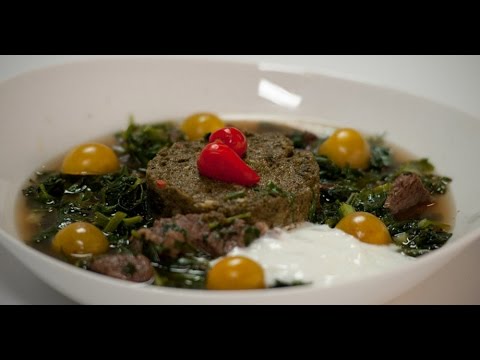 Чакапули с букетом трав и белым вином Мясо