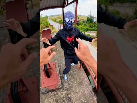 Spiderman ball⚽️🕷️#parkour #shorts #pov #spiderman