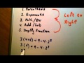 Order of Operations in Expressions