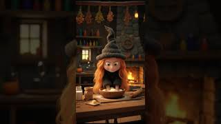 witch's magical pumpkin pie #animation #baking #shorts