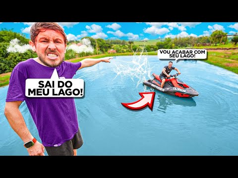 COLOQUEI O MEU JETSKI NO LAGO DO RENAN 🤣 !!!!