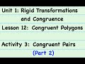 Congruence and Transformations in Geometry