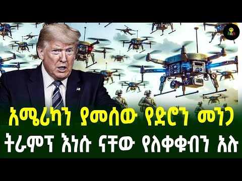 አሜሪካን ያመሰው የድሮን መንጋ ትራምፕ እነሱ ናቸው የለቀቁብን አሉ