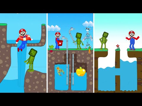 Mario VS Melon Playground// Funny Animation Meme Mega Mix Compilation #funny #mario #melonplaygroud