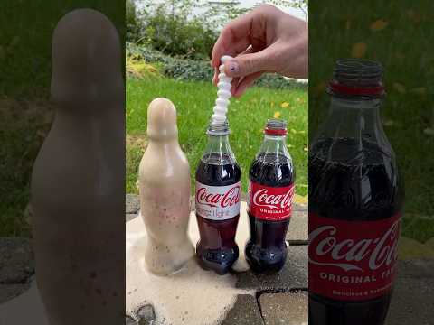 Coca Cola, Fanta, Sprite und Mentos | Experiment #Shorts