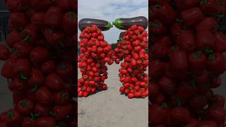 “Giant Pepper Monster Walking in the City 😳🔥 Real or VFX? | VFX HD #shorts