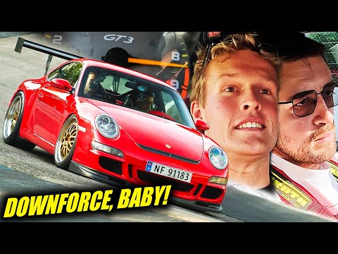 HUGE CUP WING + Porsche 997 GT3 = Funny Faces! // Nürburgring