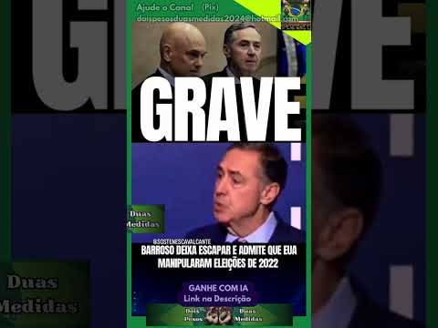 🚨 BARROSO DEIXA ESCAPAR PEDIDO A BIDEN NAS ELEIÇÕES DE 2022!