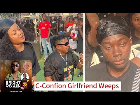 C-Confion Girlfriend Weeps At His Funeral As Wayoosi Sings His Favorite Song,Kwaku Manu ,Dr Likee😭