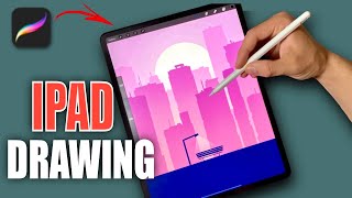 Drawing Simple CITYSCAPE in Procreate on iPad