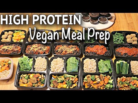 VEGAN MEAL PREP FOR THE WEEK (HIGH PROTEIN / gluten-free recipes!)