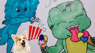 Cute Trouble: Kvaka & Bloo Funny Art Show 😄🎨 Sub to @KvakaArt #art