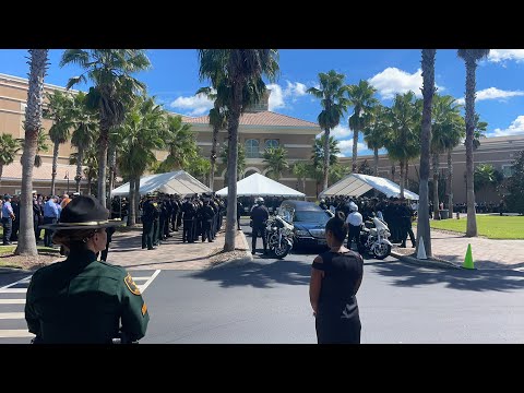 Live at Deputy Hartwicks service  RIP MICHAEL HARTWICK #TheBubbaArmy #fallenofficer #leo