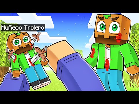 Usé un MUÑECO VUDÚ para Trolear a mi AMIGO en Minecraft!