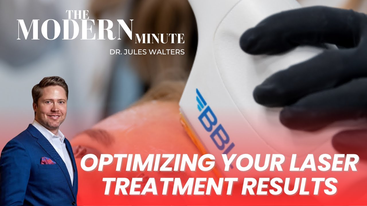 Dr. Jules Walters discussing laser treatment optimization.