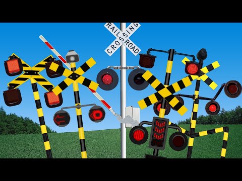 【 踏切アニメ 】変身する踏切の世界　(総集編) comp 😂 Railroad Crossings Transform