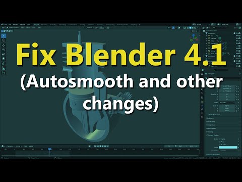 How to Fix Blender 4.1's Weird Changes
