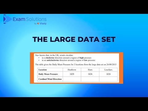 A level Edexcel 2021 November Paper 3 Statistics Q3 - The Large Data Set | ExamSolutions