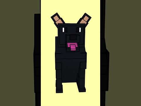 My dog in the Minceraft style