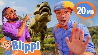 DJ Dino Dance (ft. Lenny Pearce)🪩 | Blippi Songs 🎶| Educational Songs For Kids