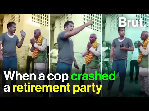 When a cop crashed a retirement party