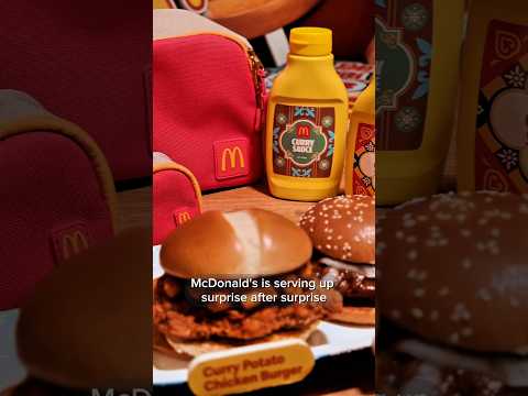 Curry in a McDonald’s burger?! 🍔 #mcdonalds #curry #food