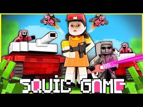 SQUİD GAME VE ORDUSU ASKER OLDU, BİZE SALDIRDI! 😱   Minecraft