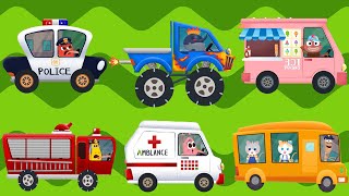 Wheels On The Tow Truck, Vehicle Song And Nursery Rhyme for Kids | Larva Kids