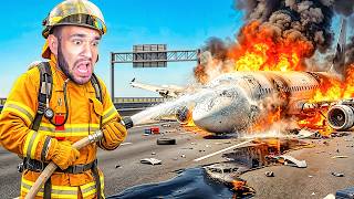 INCÊNDIO GIGANTE APÓS QUEDA de AVIÃO! Firefighting Simulator