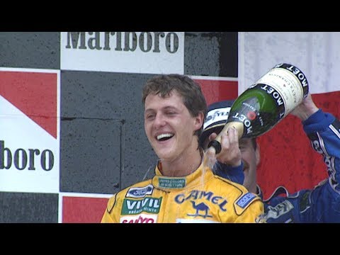 Michael Schumacher Scores First F1 Podium | 1992 Mexican Grand Prix