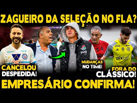 ZAGUEIRO DA SELEÇÃO OLÍMPICA NO FLAMENGO? TITE PROMOVE MUDANÇAS! VIÑA FORA DO CLÁSSICO!